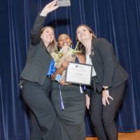 Taking selfies with Naomi